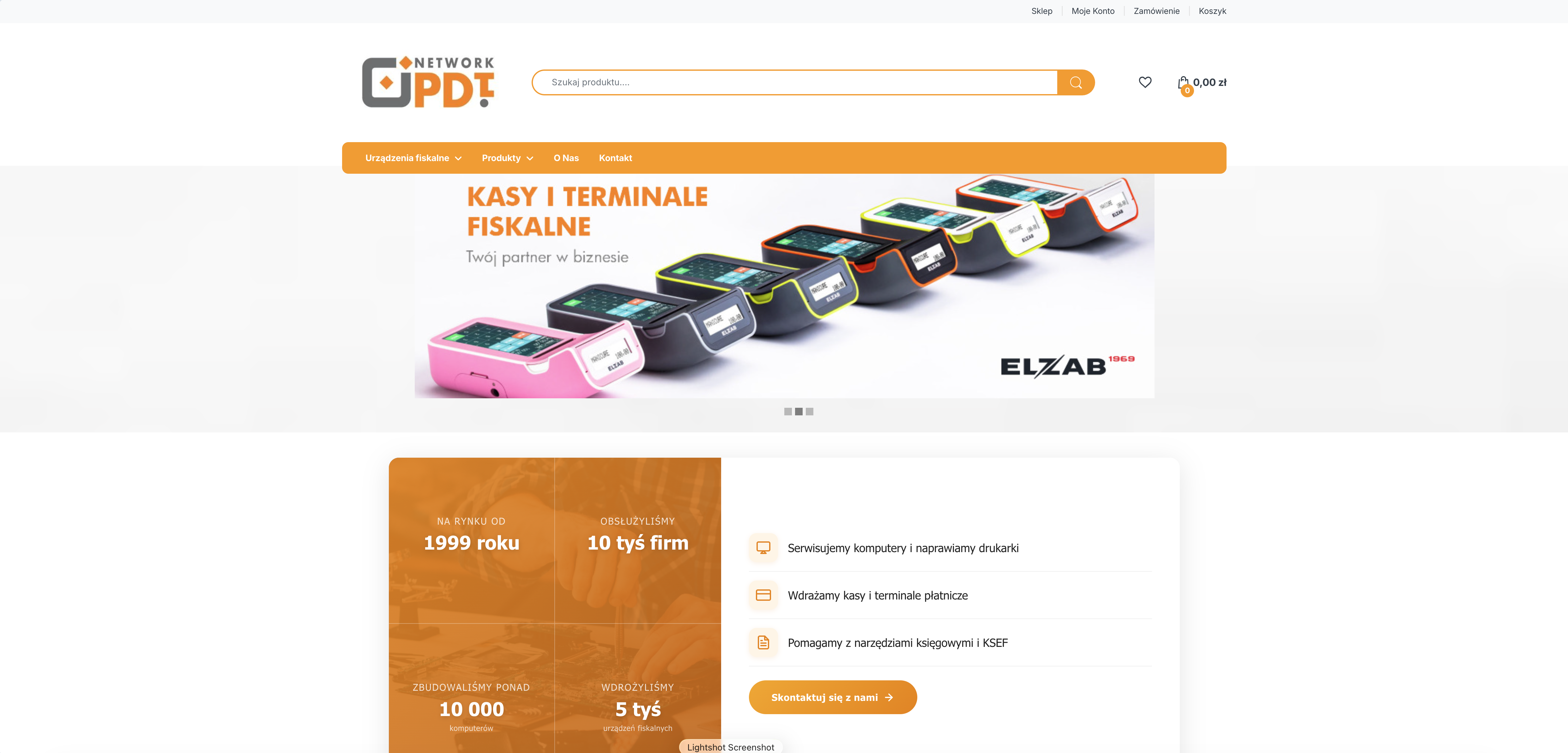 Sklep i serwis PDi NETWORK - realizacja Kreatorzy Sieci