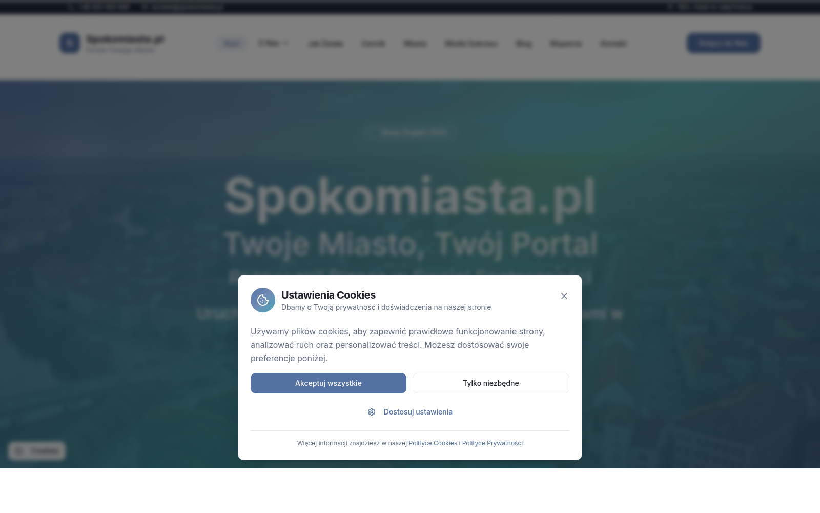 Sieć 28 portali lokalnych - realizacja Kreatorzy Sieci