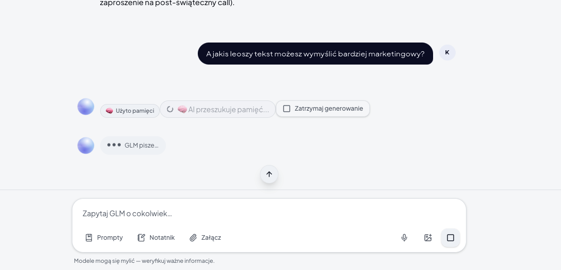 GLM Chat Enterprise - Ihr privater AI-Assistent - zrzut ekranu 5