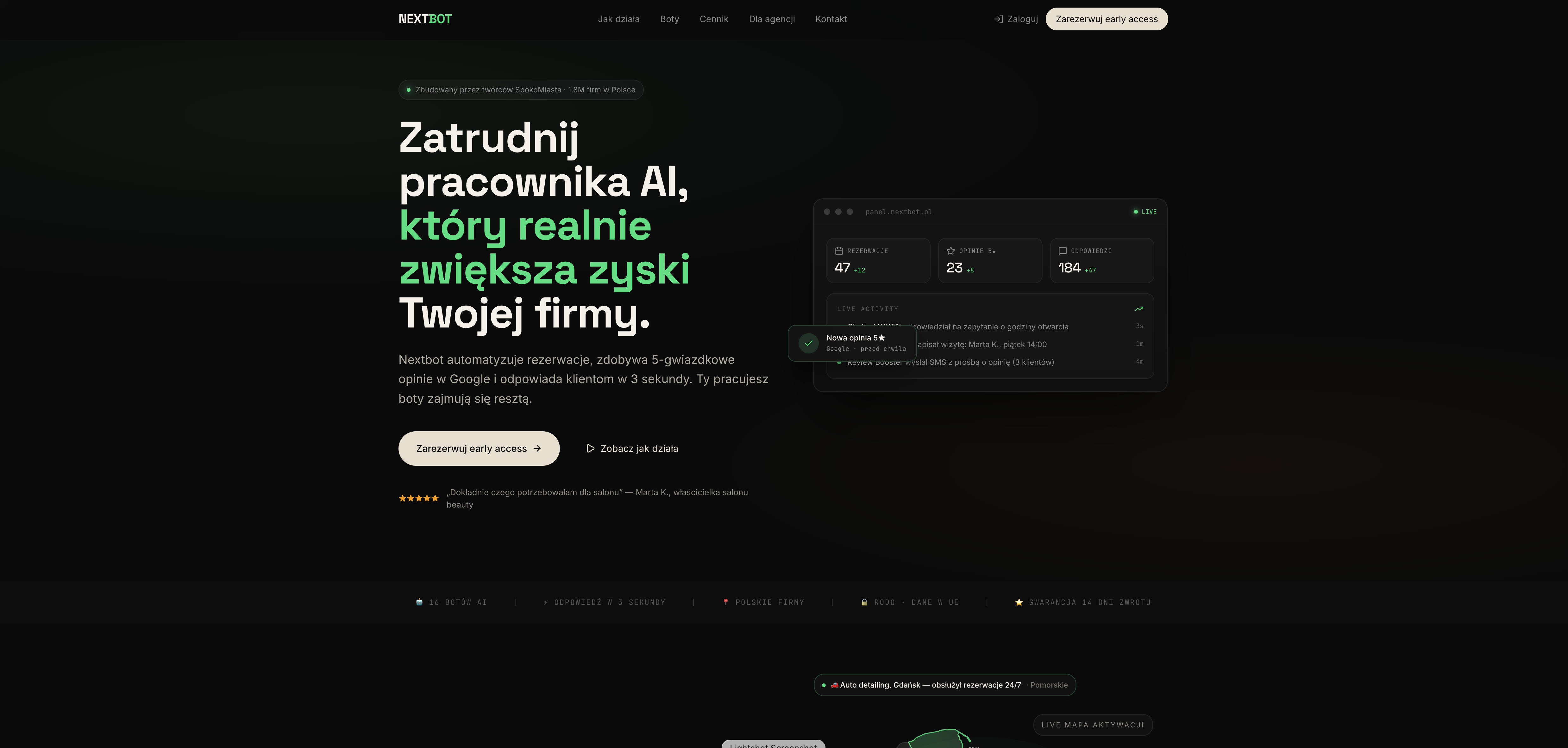 Nextbot Selbstgehostet - Kreatorzy Sieci