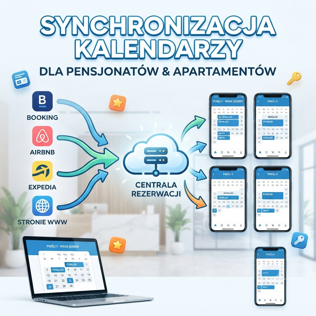 Kalendersynchronisation für ein Gästehaus - Kreatorzy Sieci